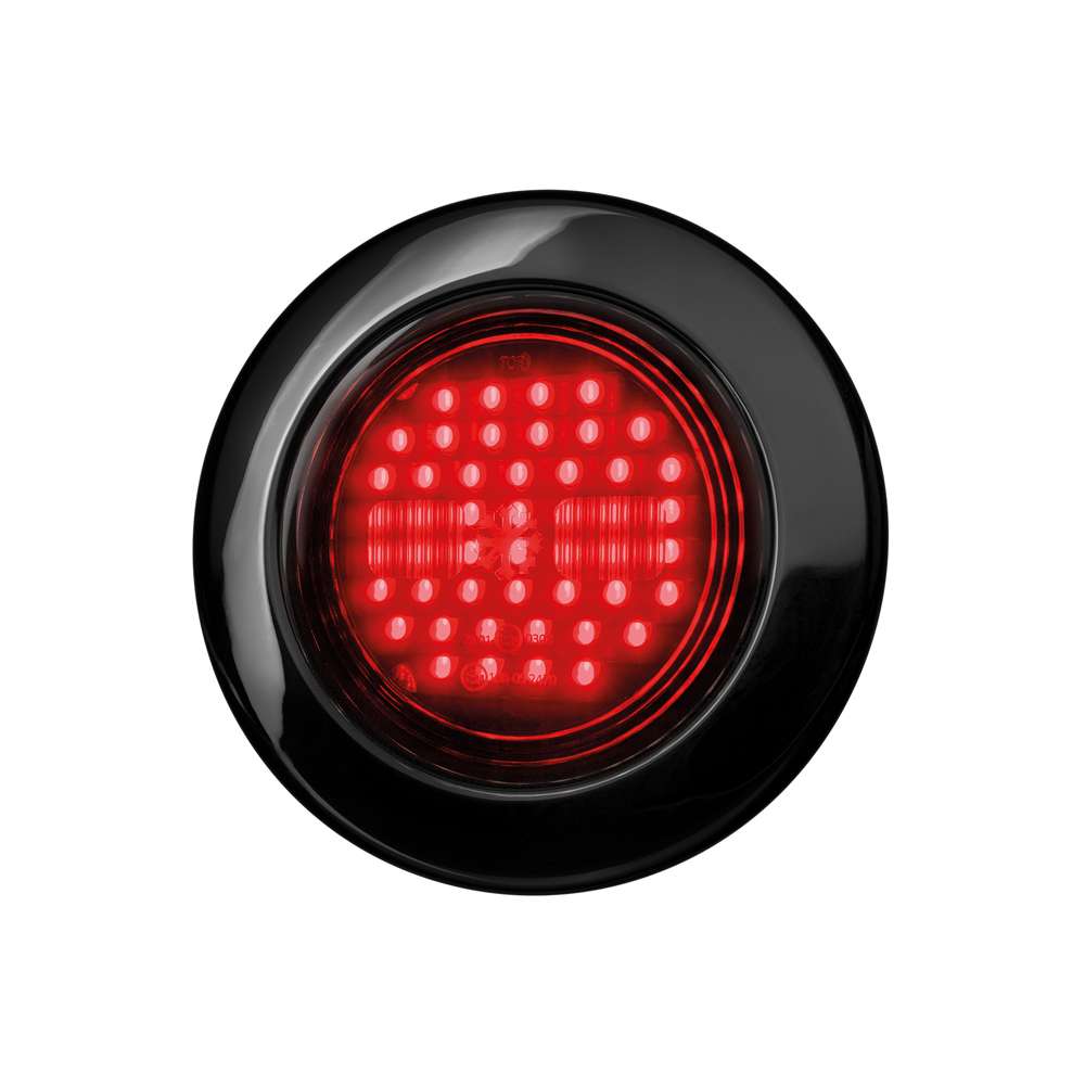 DARK KNIGHT IZE LED Feu Arrière/Stop Rond – Lentille Sombre Premium