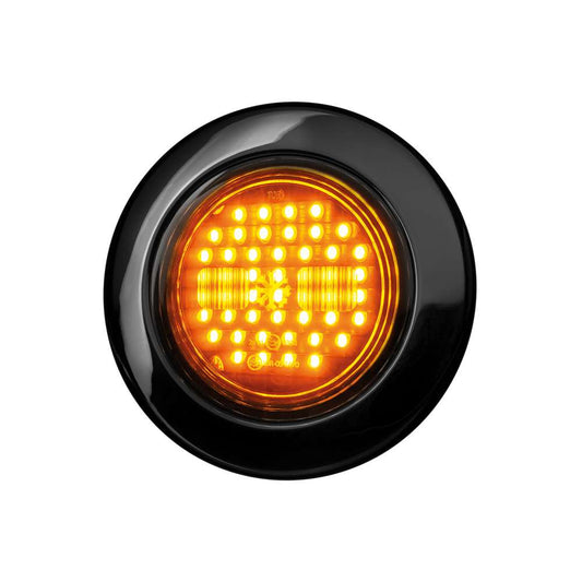 DARK KNIGHT IZE LED Rond – Clignotant LED Premium à Lentille Fumée