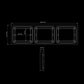 Cadre LED IZE 3x Square