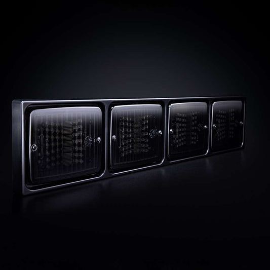 IZE LED Frame – Support 4 Feux LED Carrés en ABS Premium