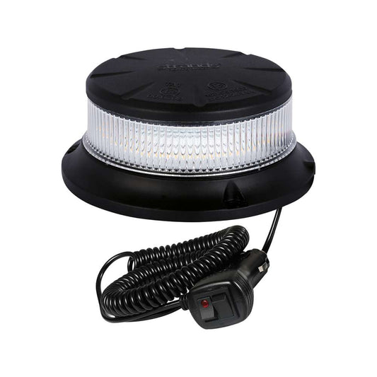 STRANDS LED Beacon Magnetic Mount – Gyrophare LED Magnétique Lentille Claire Ambre