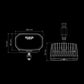 Projecteur LED FOR9T No-Glare 31W – Anti-Éblouissement