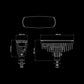 NUUK E-Line Black R Feu de Recul LED 13W