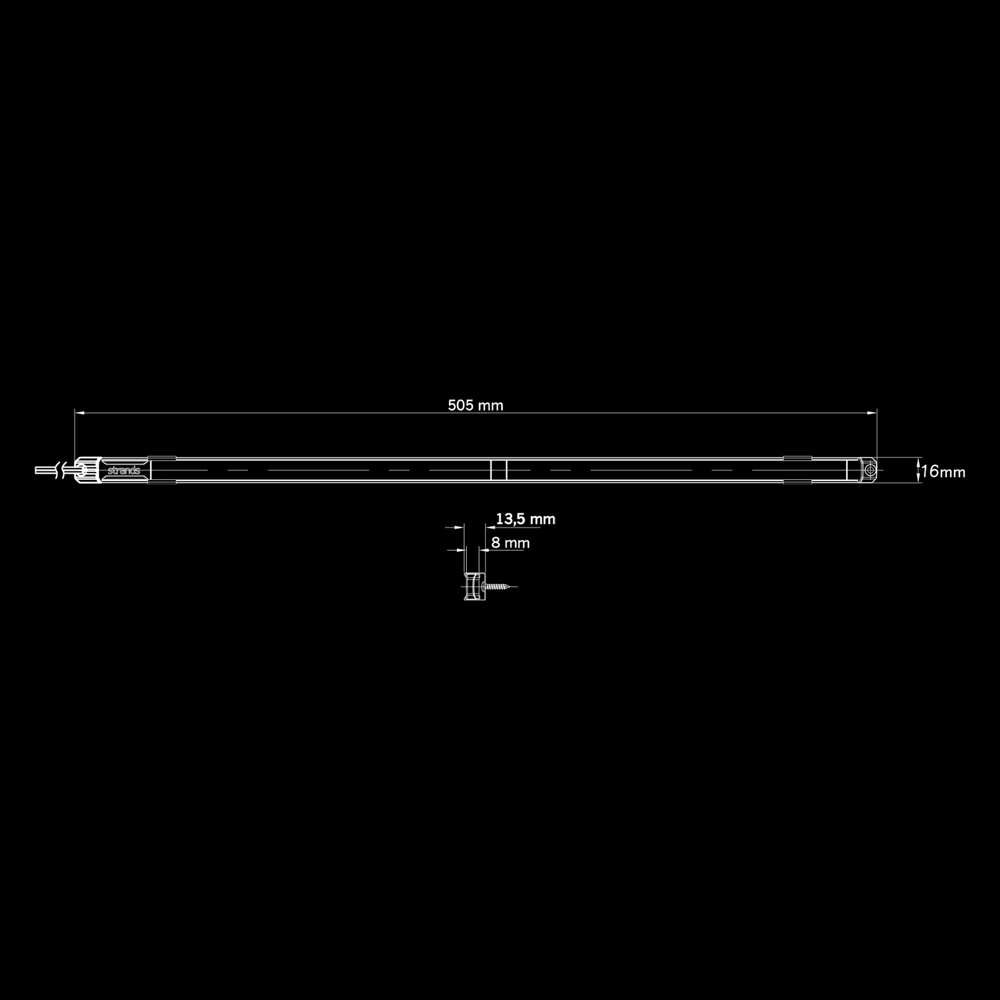 Unity Under Glow - Bande LED Ambre Sous-Coque 505mm