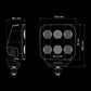 Projecteur LED UNITY EDGE 37W – 3940 lm, IP69K