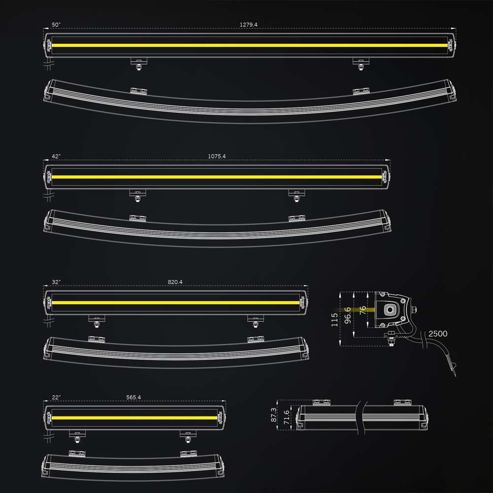 Siberia XP DRC 50" LED Light Bar – 28,100 Lumens of Curved Lighting Performance