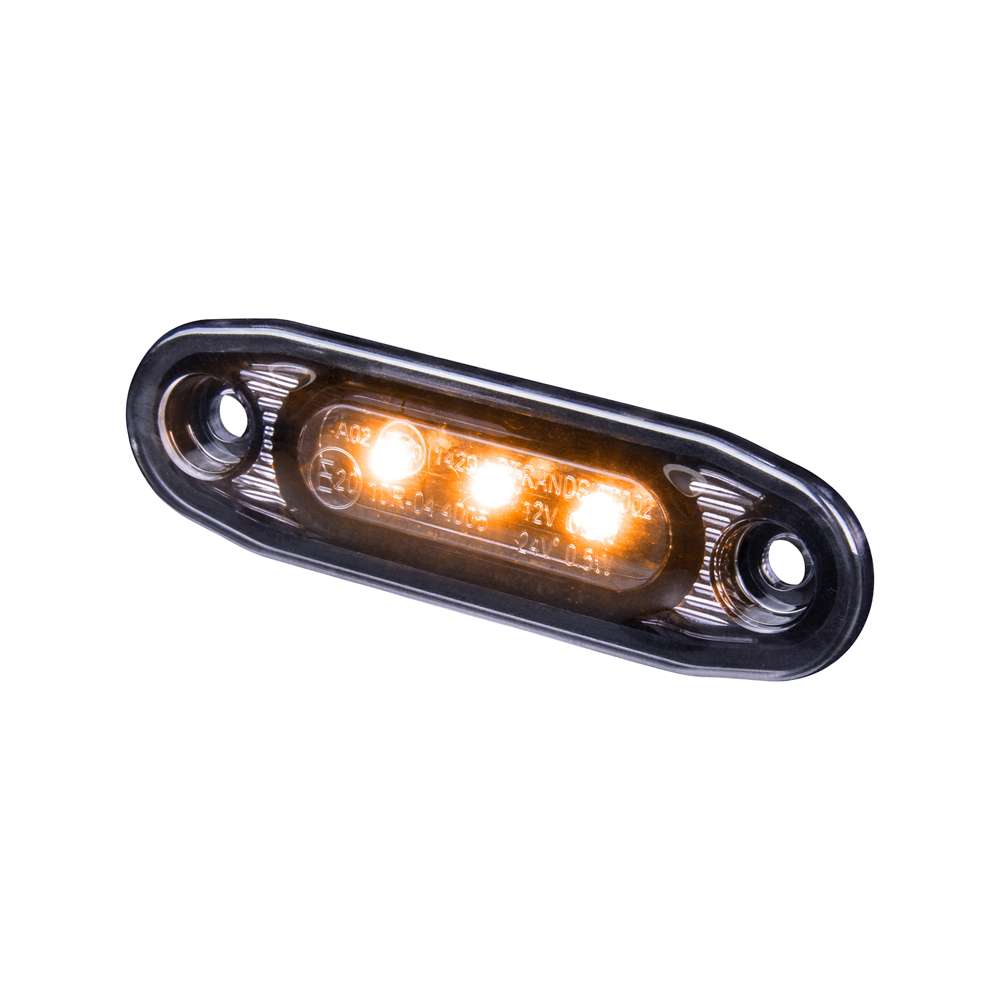 Dark Knight Ultra Slim Feu Latéral 3 LED – Side Marker Noir Fumé