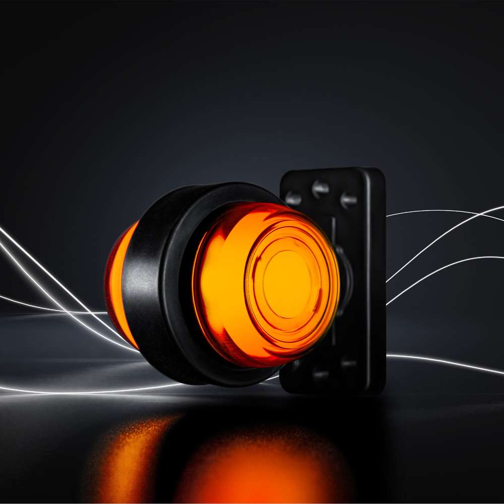 VIKING SUPER DARK Feu de position latéral – Design ultra sombre (Amber, E-mark)