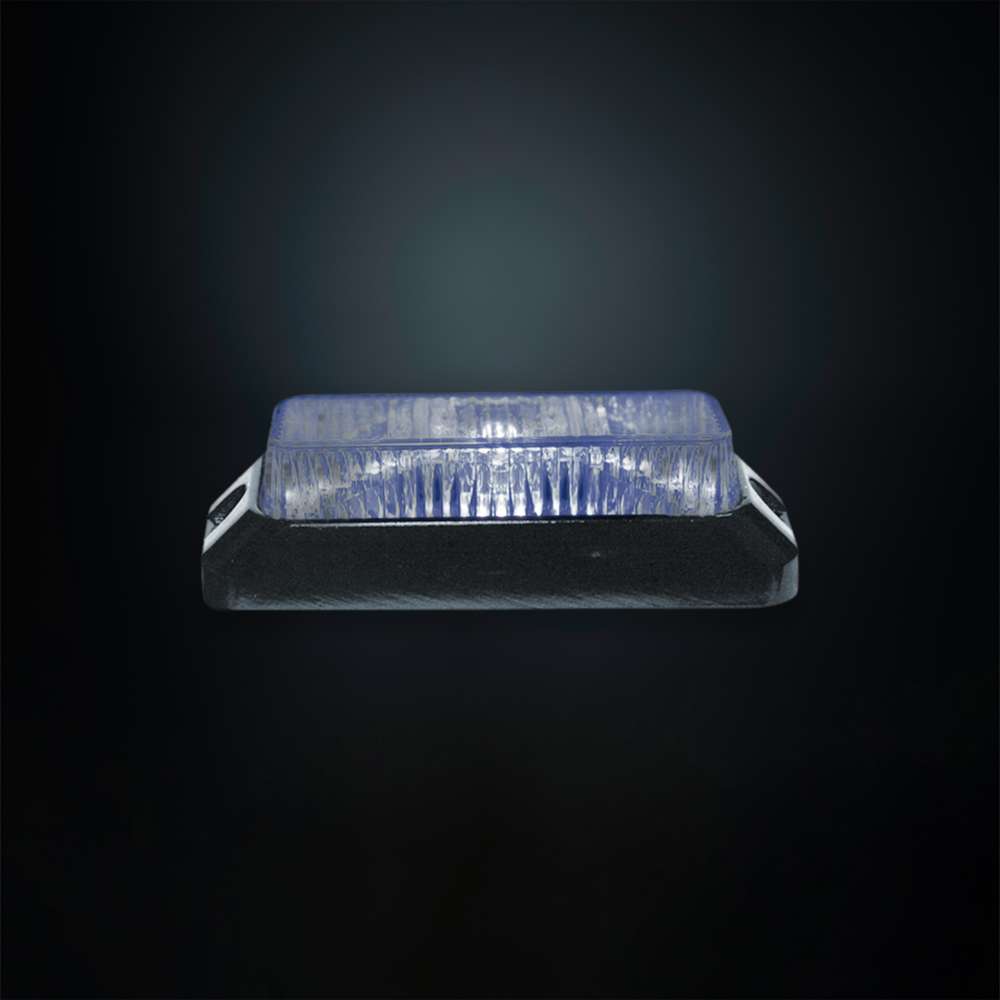 Feu Avertissement LED STRANDS 3 Diodes Bleu IP68