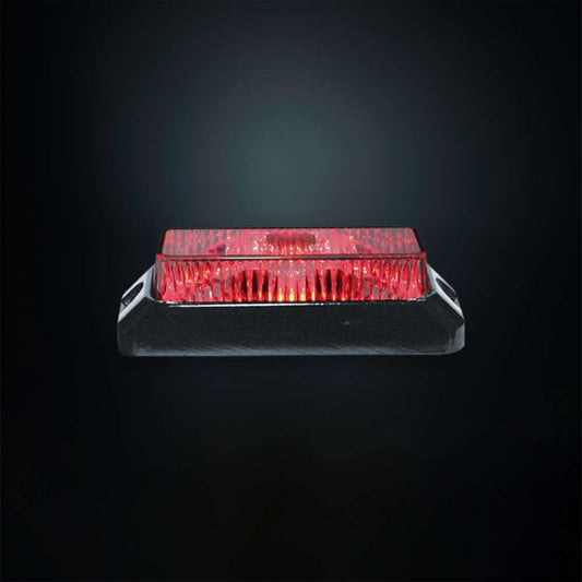 STRANDS Red Directional Warning Light – 3 LED High-Performance 12 Mode Strobe Lamp