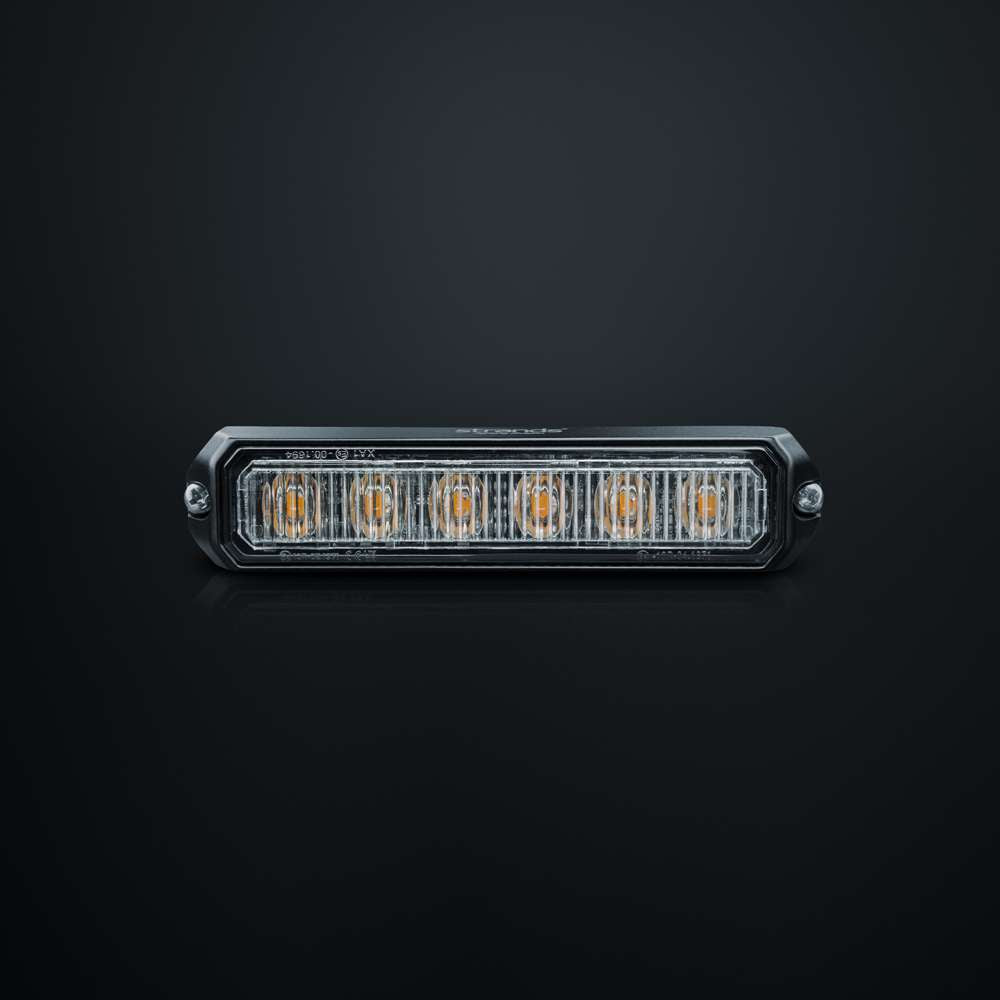 Feu Flash LED STRANDS 6 LED Ambre – 26 Modes, Haute Visibilité
