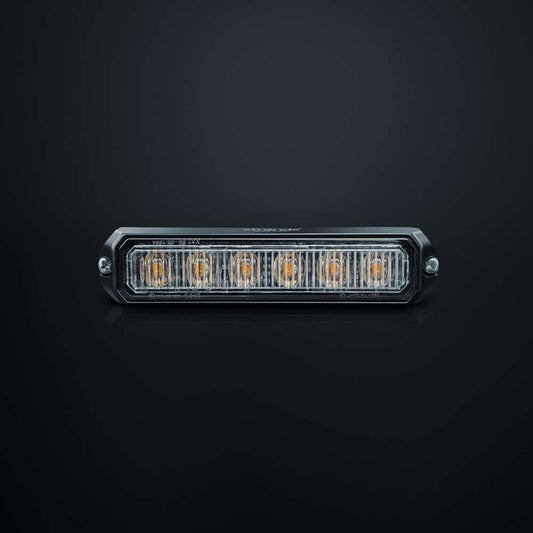 Feu Flash LED STRANDS 6 LED Ambre – 26 Modes, Haute Visibilité