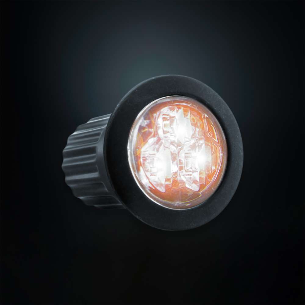 STRANDS Feu Directionnel Rond 3 LED – Slim Synchronisable ECE R65
