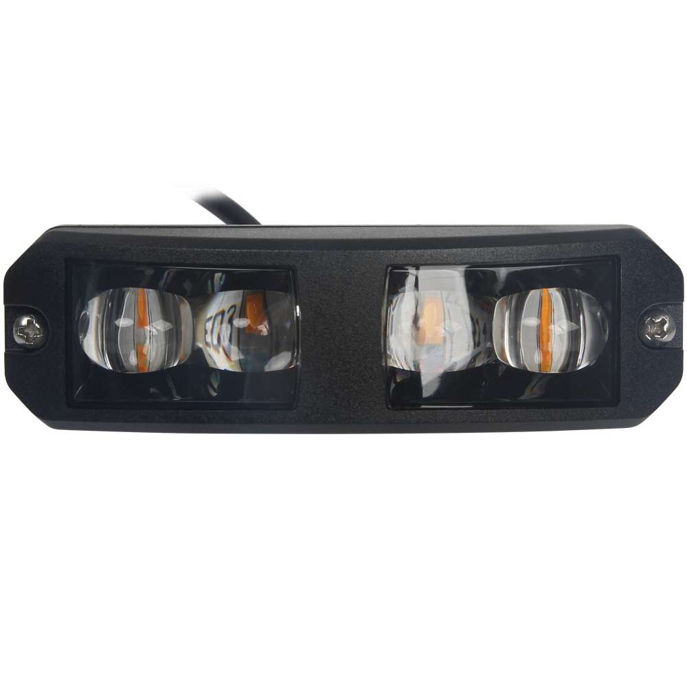 Feu Stroboscopique STRANDS Courbé Ambre LED 180°