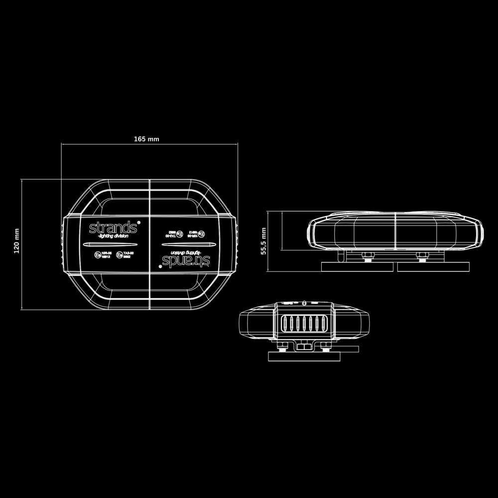 Cruise Light Amber LED Warning Light Bar – Professional ECE R65 Certified Safety Lighting