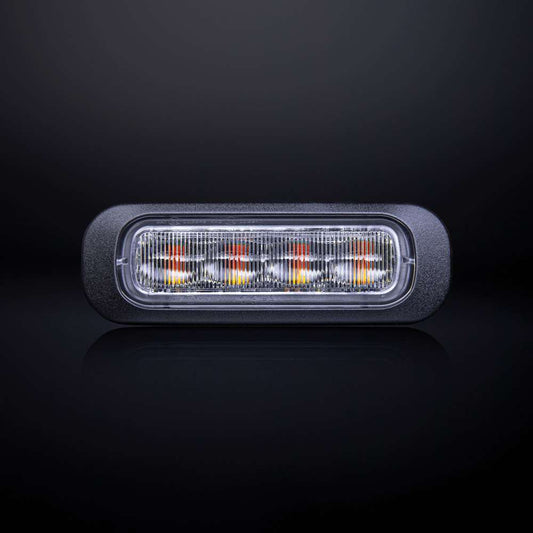 Feu Flash LED Dark Knight 4 LED Ambre – Système de Signalisation Professionnel Haute Performance