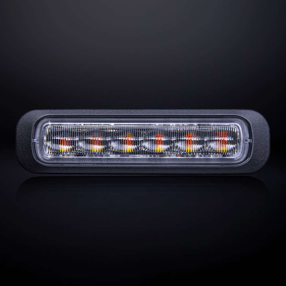 Dark Knight - Feu Flash LED Ambre 3 LED Lentille Claire