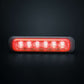 DARK KNIGHT Feu de signalisation directionnel – LED rouge (6 LED, 21 flashs)