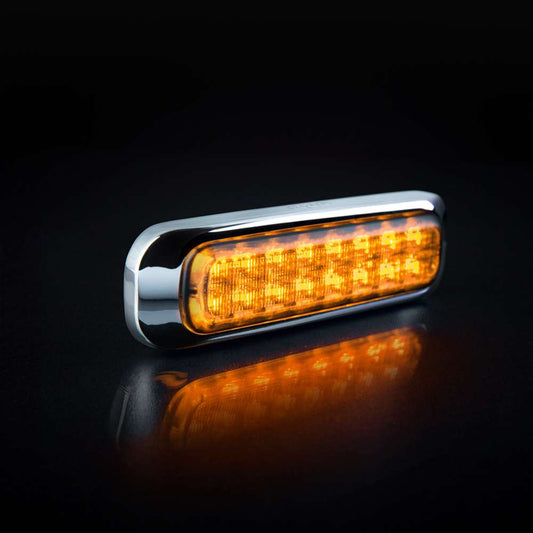 DARK KNIGHT 129mm LED Indicator – Smoked Lens Ultra-Slim Turn Signal Light