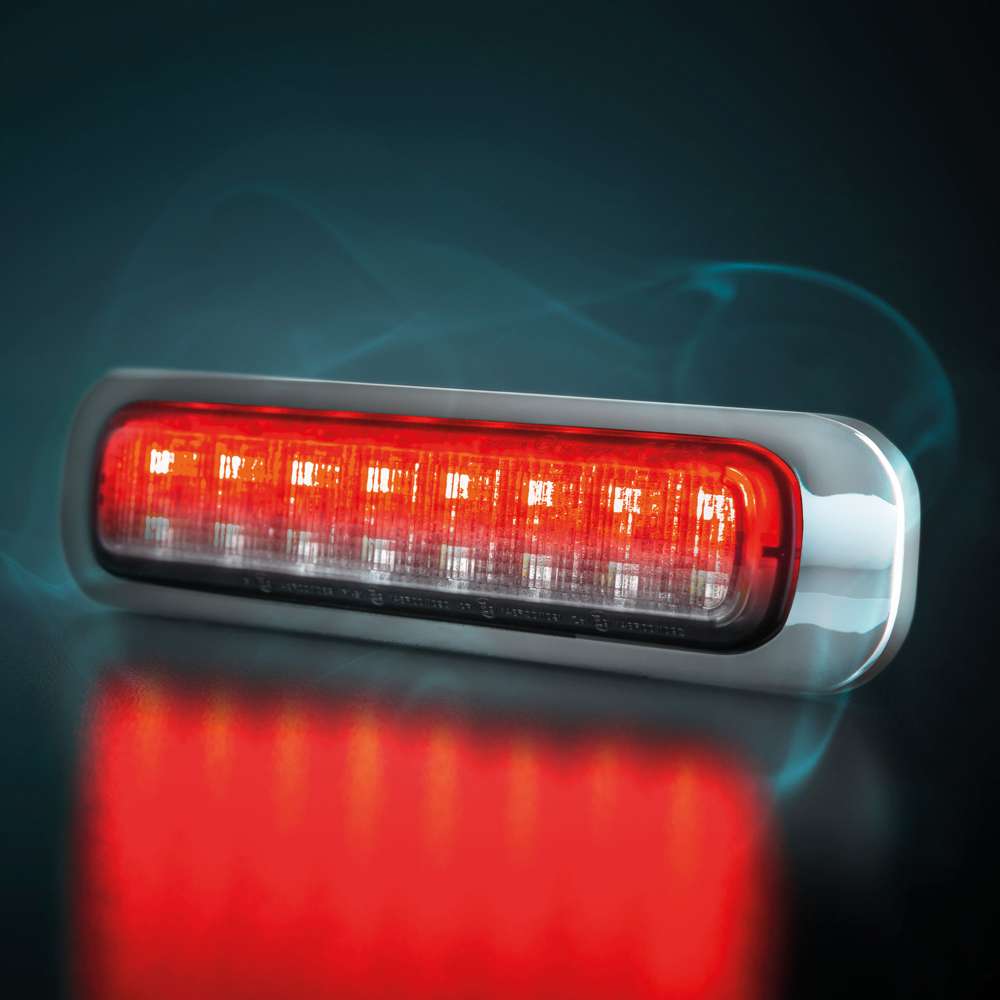 Dark Knight - Feu Arrière 3 Fonctions LED 129mm Fumé