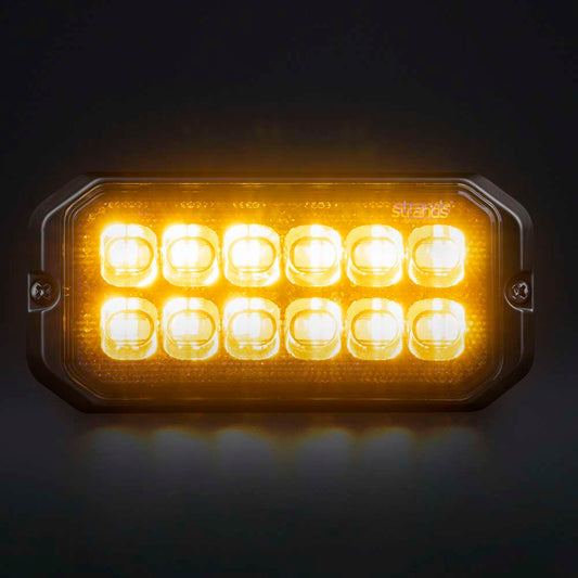 DARK KNIGHT DUO 12 LED – Feu à Éclats LED Professionnel ECE R65 Classe 2 | 20 Modes de Flash | IP67/IP69K