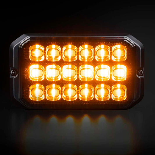 DARK KNIGHT DUO 18 LED – Feu à Éclats LED Professionnel ECE R65 Classe 2 | 20 Modes de Flash | IP67/IP69K