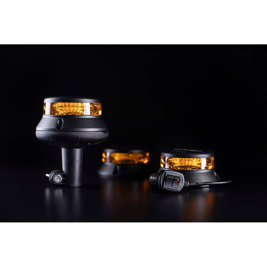STRANDS Ambra LED Beacon – Gyrophare LED Ambre Magnétique ECE R65