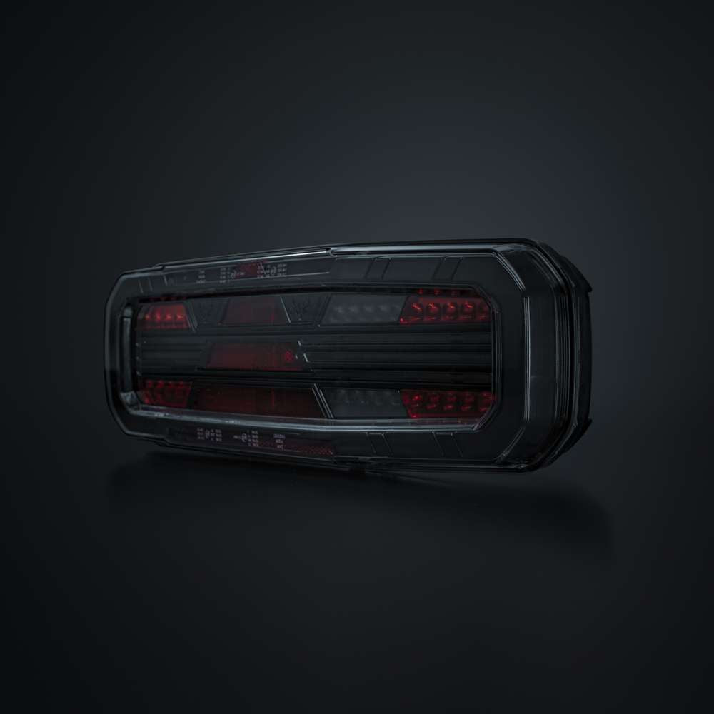 FREEDOM Dark 5-Function Right Rear Light for Trailer – Premium LED Safety Solution