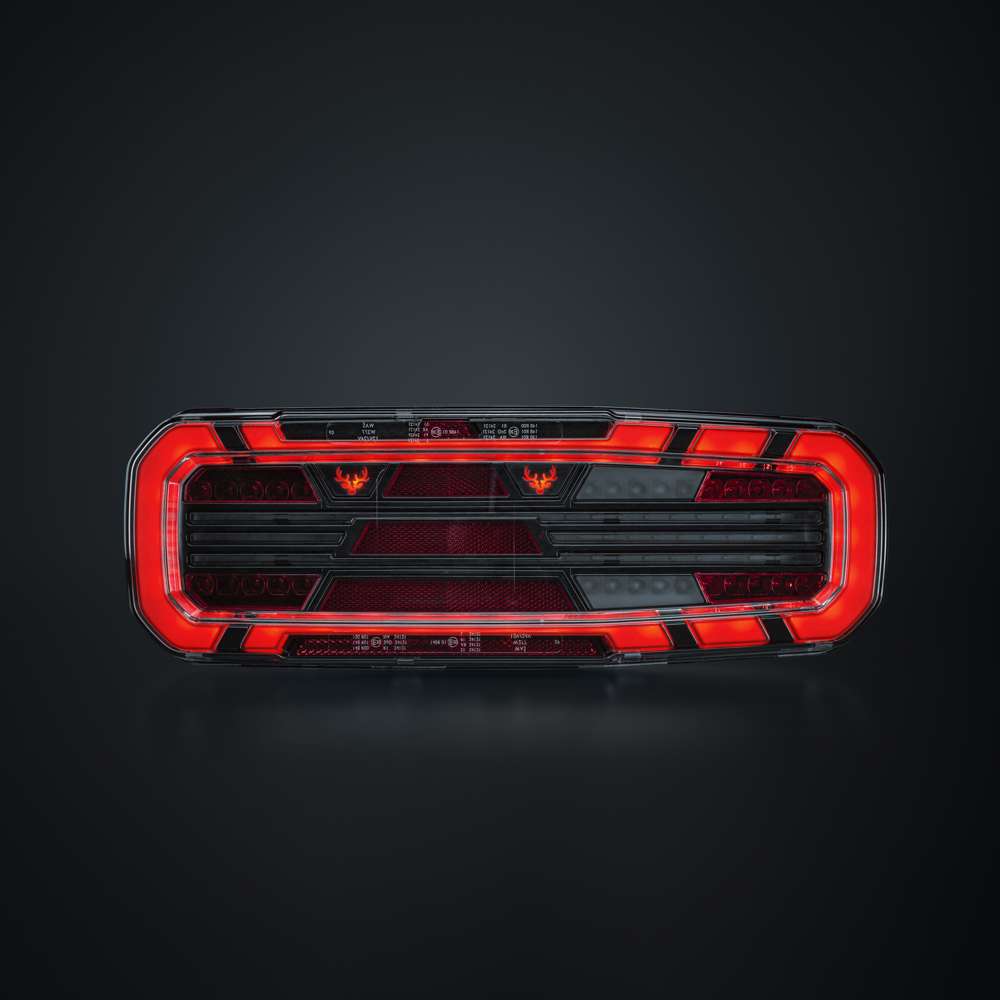 FREEDOM Dark 5-Function Right Rear Light for Trailer – Premium LED Safety Solution