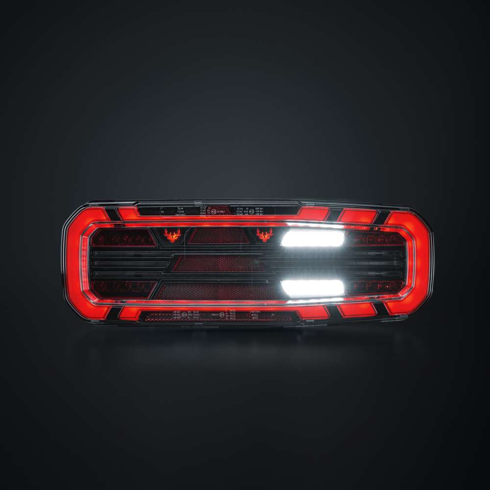 FREEDOM Dark 5-Function Right Rear Light for Trailer – Premium LED Safety Solution