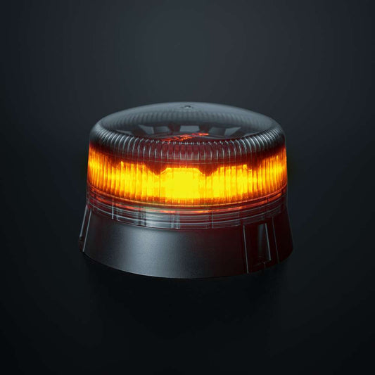 BLACK RAVEN Pharos LED Amber Beacon – E-Mark Approved Warning Light for Trucks &amp; Heavy-Duty Vehicles