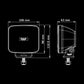 IZE LED OG Phare de Travail 42W – 3400 Lumens IP68/69K