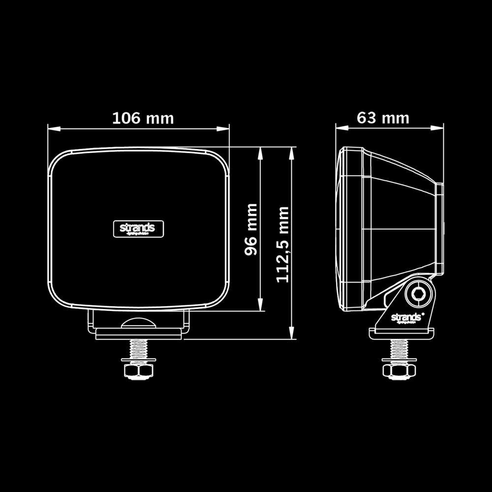 IZE LED OG Phare de Travail 42W – 3400 Lumens IP68/69K