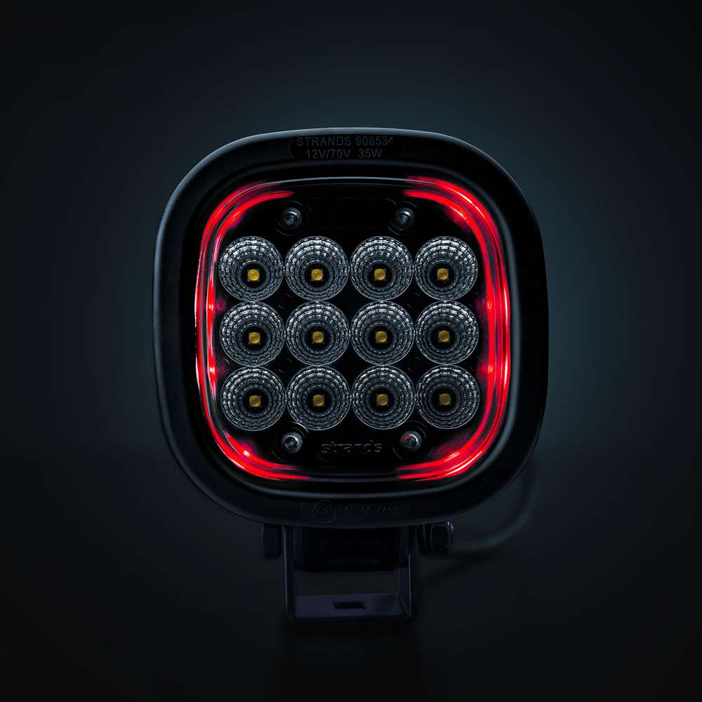 President 2.0 24W LED Work Light with Red Position Light – 3210 Lumens – IP6K9K – ADR Approved Premium Driving Lamp