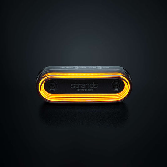 Feu de Gabarit Latéral LED Orange FOR9T Gravity STRANDS – Feu de Position Ovale Premium Homologué ECE