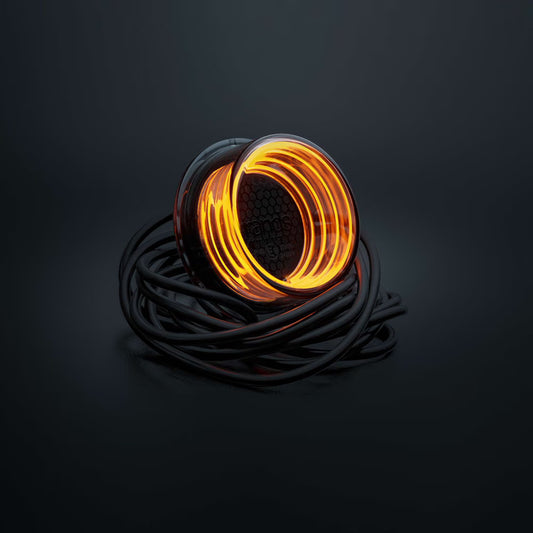 Feu de Gabarit Latéral LED Orange FOR9T Geo STRANDS – Feu LED Style Viking 70,2 mm Homologué ECE