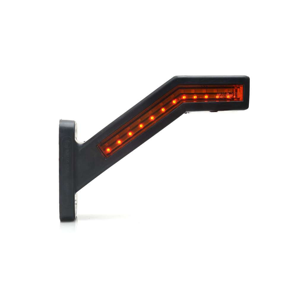 Strands Rubber Arm Right 5-Function Position Light with Dynamic LED Indicator