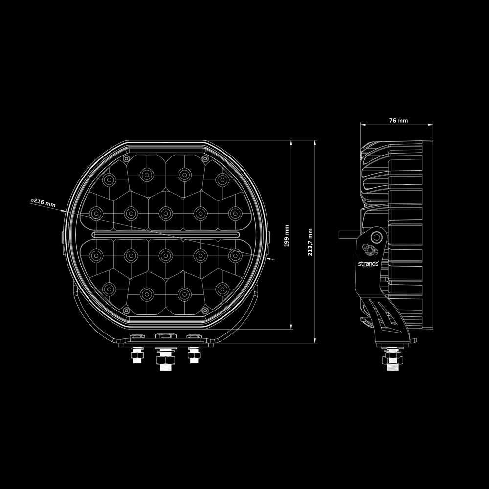Big Energy 9" LED Driving Light – 11,900 Lumens of ECE-Approved Performance