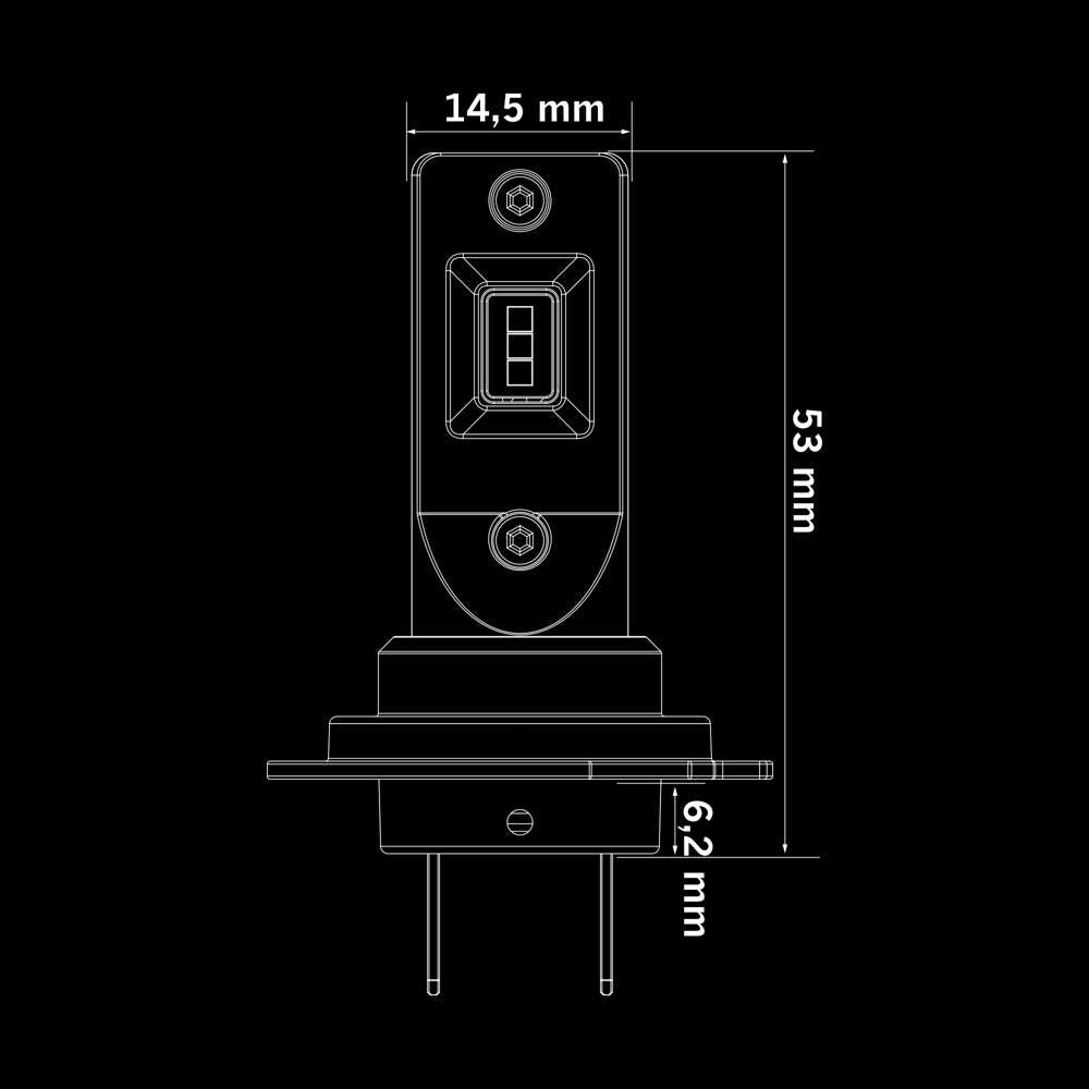 Big Energy H7 LED Conversion Kit 1500 Lumens 5700K – Simple Upgrade for Brighter, Safer Driving
