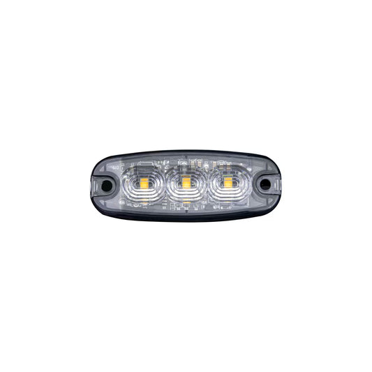 Feu LED Directionnel Ultra Slim 3 LED Orange – Warning Compact Homologué ECE R65 &amp; ECE R10