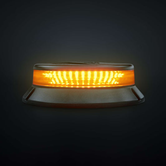 Cruise Light Gyrophare LED Orange à Lentille Fumée – Warning LED Haute Visibilité pour Véhicules Professionnels