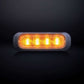 Feu LED orange 4 LED Dark Knight verre teinté homologué