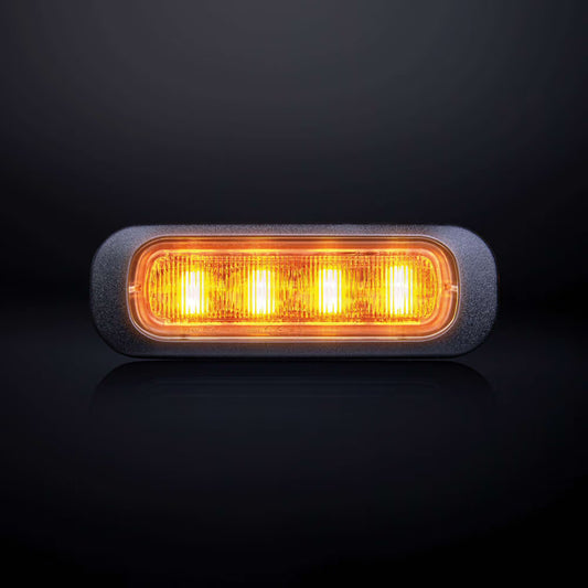 Feu Flash LED Ambre Dark Knight 4 LEDs – Lentille Fumée | Homologué ECE R65 Classe 1