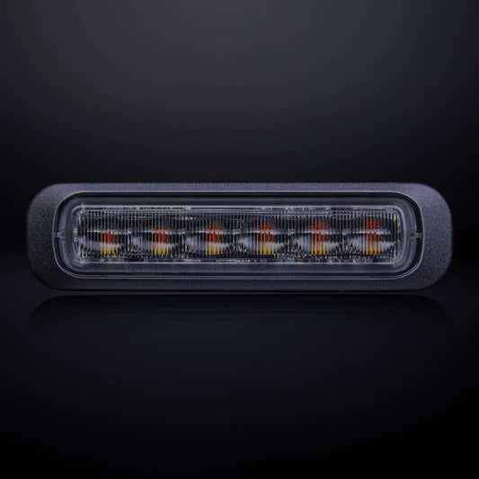 Dark Knight Feu Flash LED Ambre 6 LEDs – Lentille Fumée | Homologué ECE R65 Classe 1 | IP69K