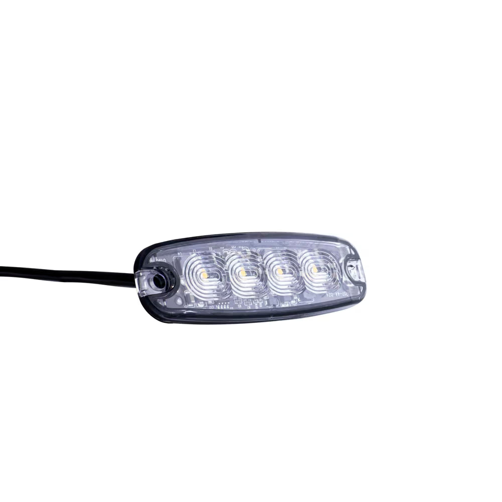 Feu LED orange 4 LED ultra fin homologué pour signalisation