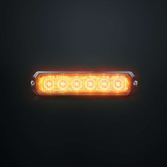 Feu Flash LED Ambre 6 LEDs – 26 Modes de Clignotement pour Véhicules Professionnels