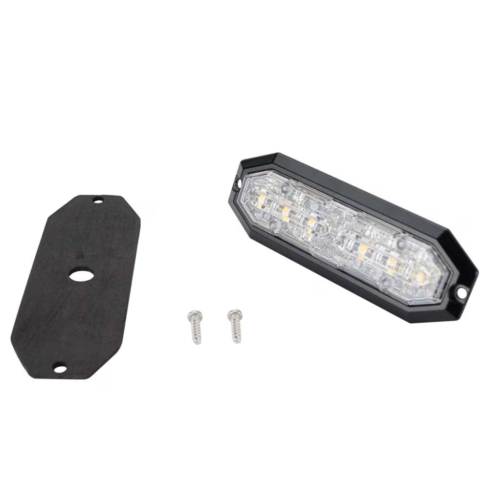 Feu LED blanc/orange 12 LED extra fin