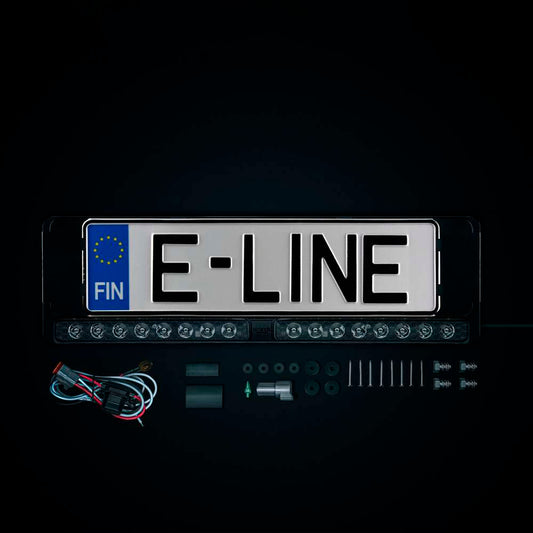 NUUK E-Line Duo DK LED Light Bar with Integrated License Plate Bracket