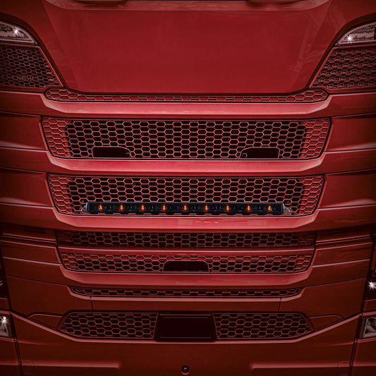 Universal LED bar kit for Scania Next Gen, 30-inch Dark Knight Nuuk LED bar from SUV4x4CUSTOM, shown in the image.