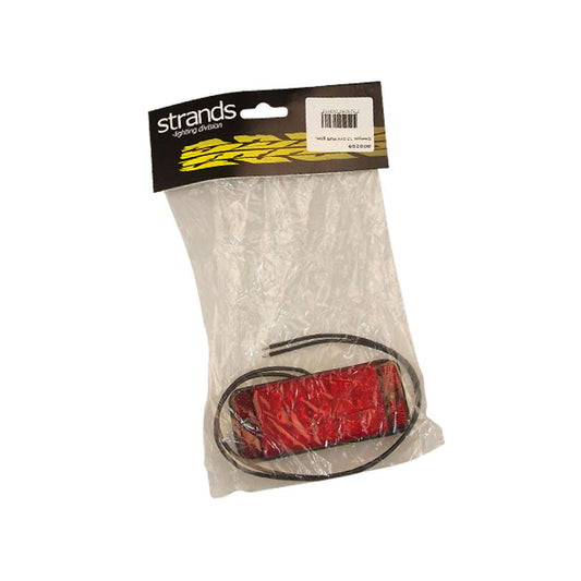 Feu Antibrouillard Arrière LED Rectangulaire STRANDS avec Lentille Rouge – Solution de Sécurité Fine et Haute Visibilité